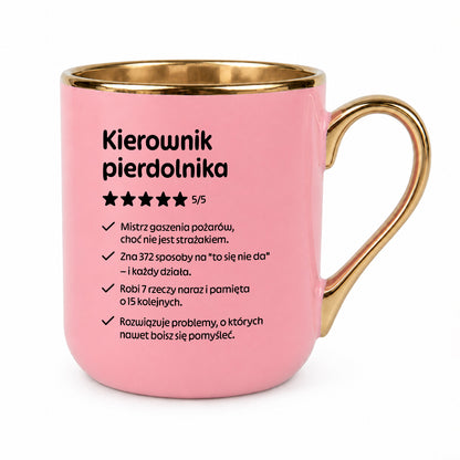Kubek z nadrukiem "Kierownik pierdolnika"