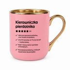 Kubek z nadrukiem "Kierowniczka pierdolnika"