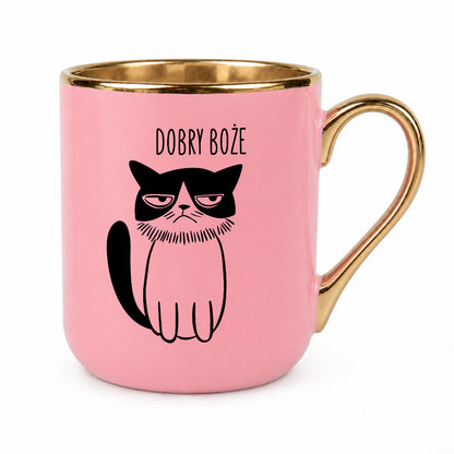 Kubek z nadrukiem - "DOBRY BOŻE" KOT
