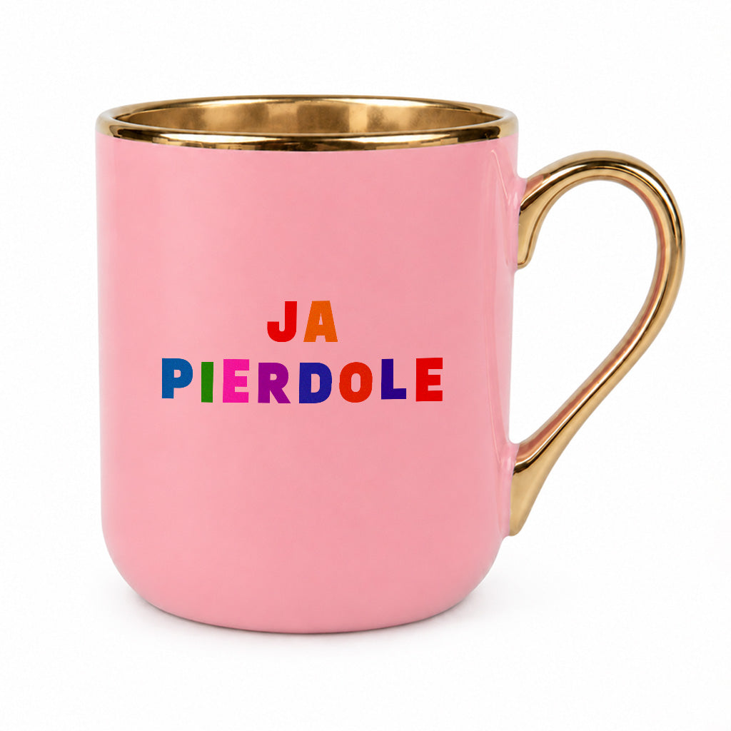 Kubek z kolorowym nadrukiem "ja pierdole"