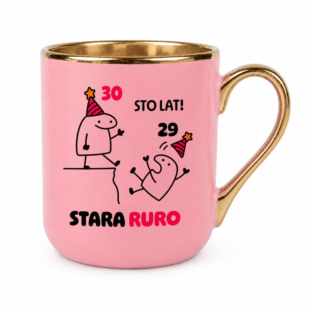 Kubek z nadrukiem "STO LAT! STARA RURO" [dowolny wiek]