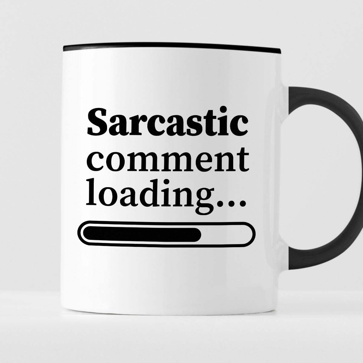 Kubek z nadrukiem "Sarcastic comment loading…"
