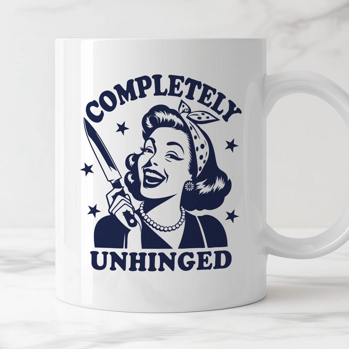 Kubek z nadrukiem "Completely Unhinged"