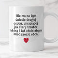 Kubek z nadrukiem "Nie ma na tym świecie drugiej osoby, chrapiącej jak