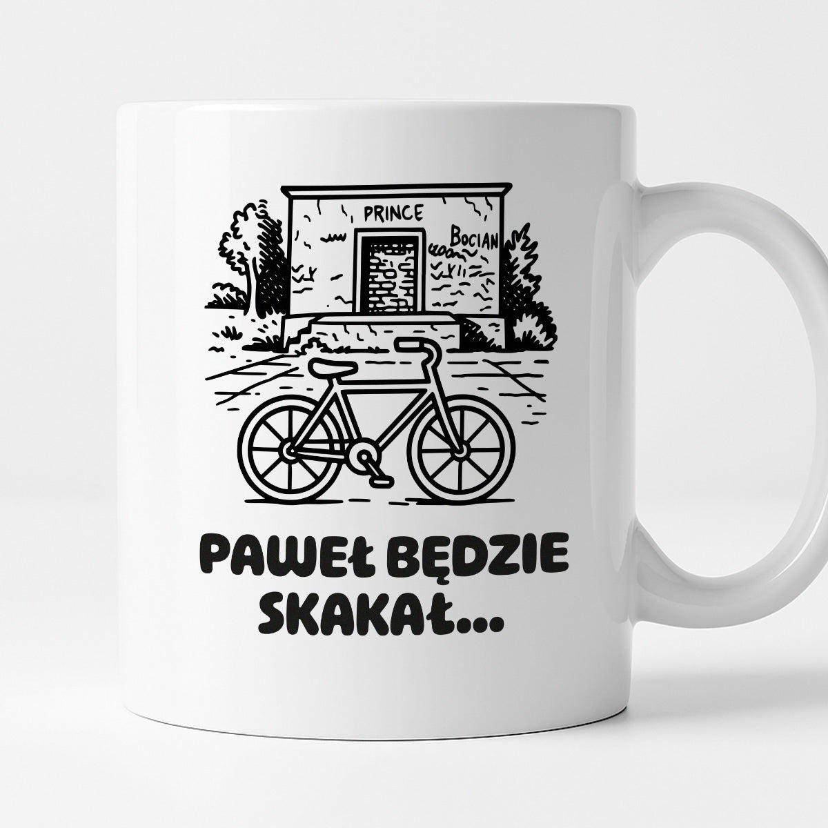 Kubek z nadrukiem - HITY POLSKIEGO INTERNETU - PAWEŁ JUMPER - "Paweł będzie skakał"