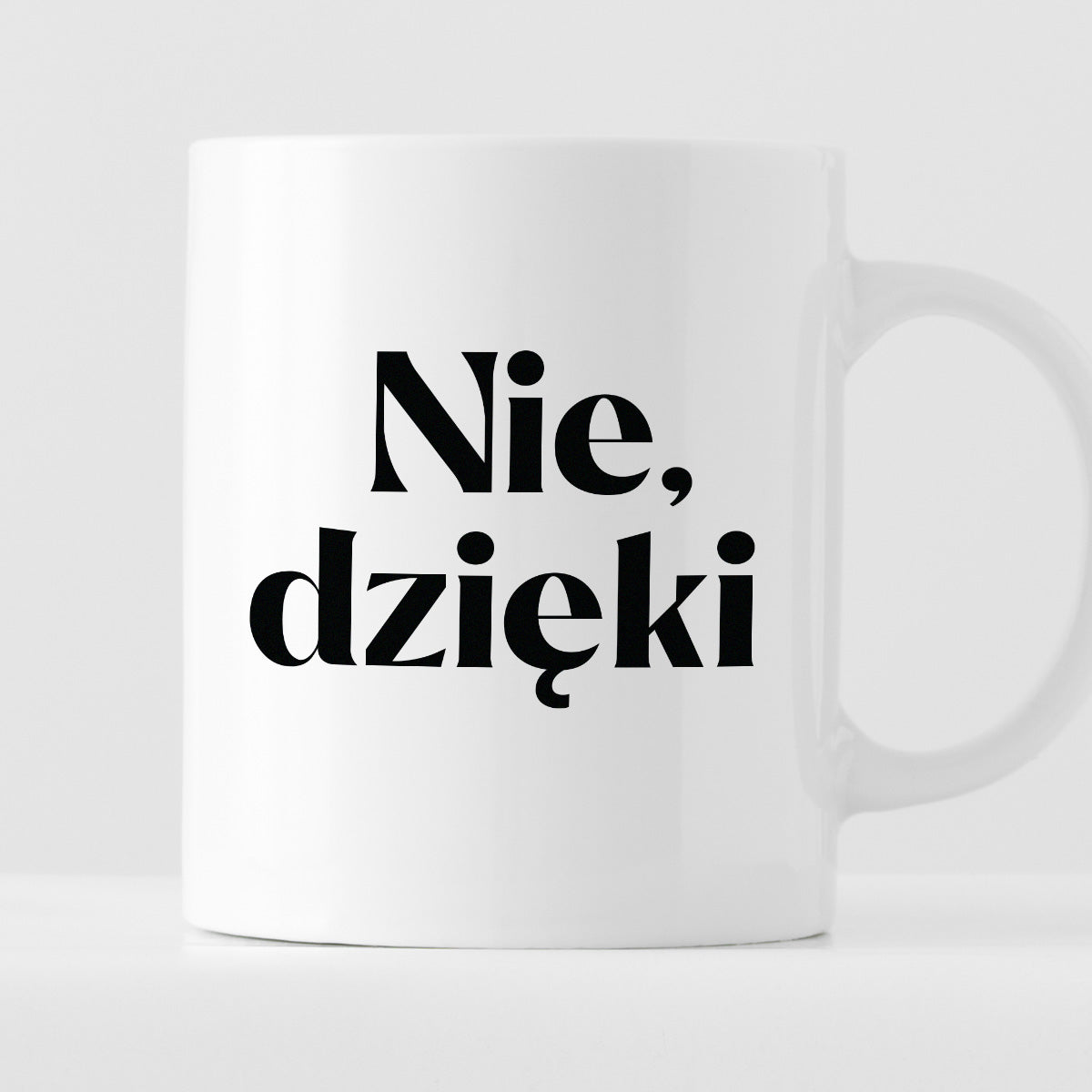 Kubek z nadrukiem "Nie, dzięki"