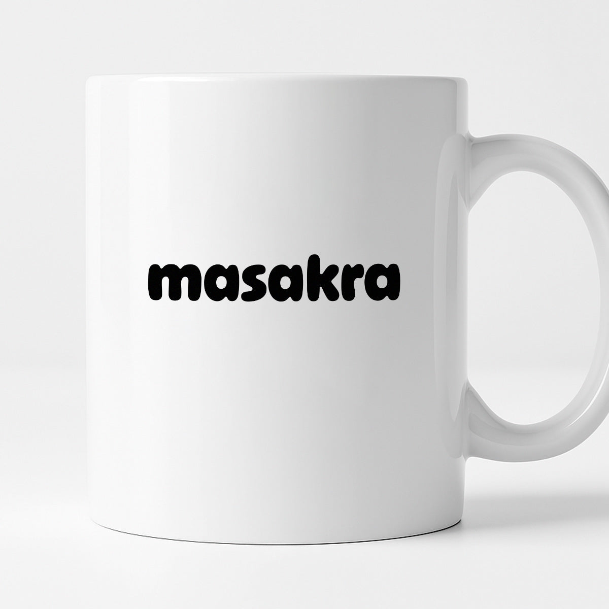 Kubek z nadrukiem "masakra"