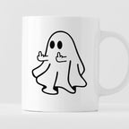Kubek z nadrukiem "Duszek - fuck off" - Halloween