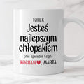Kubek spersonalizowany z nadrukiem "Jesteś najlepszym chłopakiem (nie 