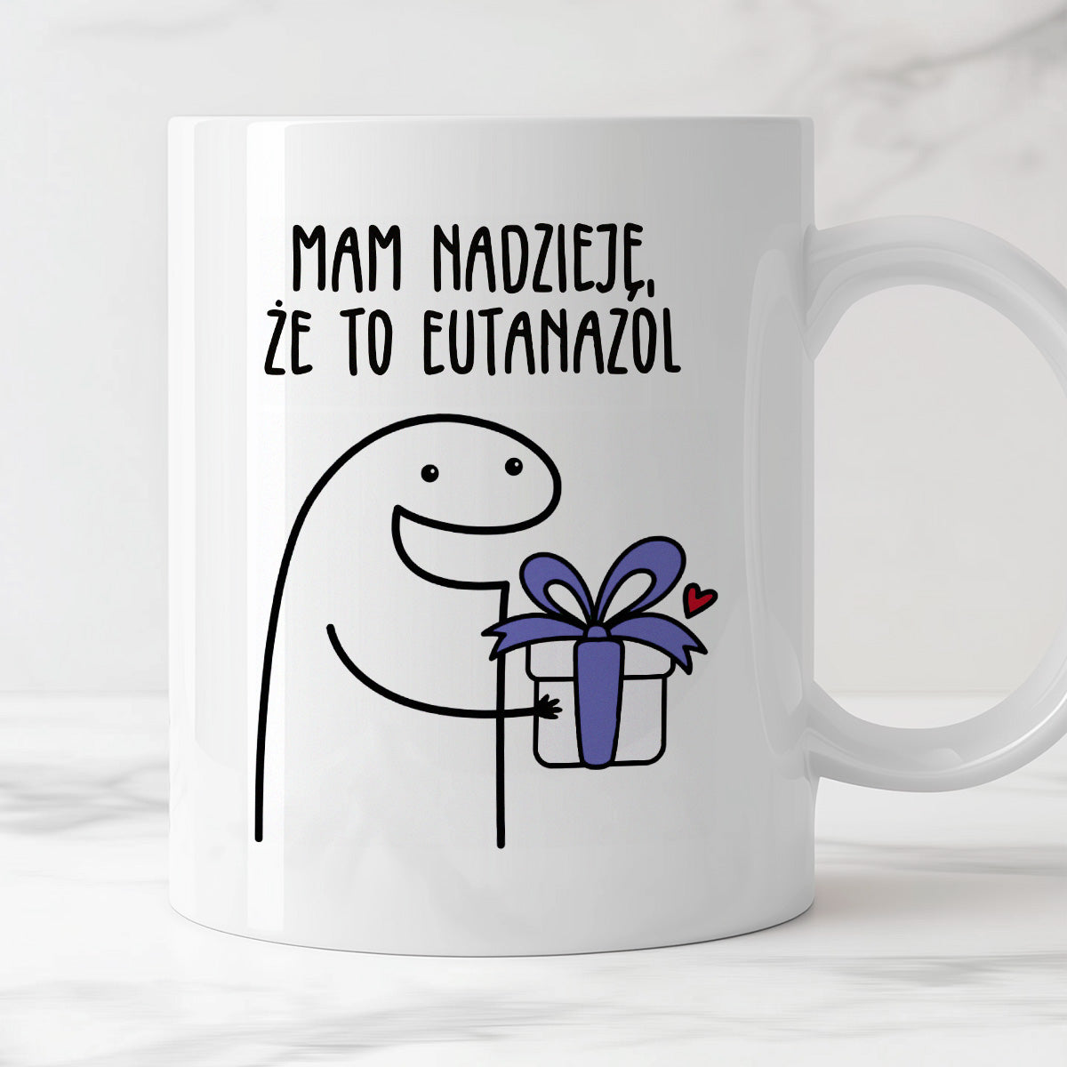 Kubek z nadrukiem "Mam nadzieję, że to eutanazol"