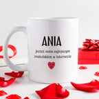 Kubek spersonalizowany z nadrukiem "Jesteś najlepszym, co znalazłem w 
