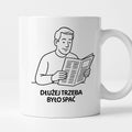 Kubek z nadrukiem "Dłużej trzeba było spać" - Cytaty TATY - DZIEŃ TATY