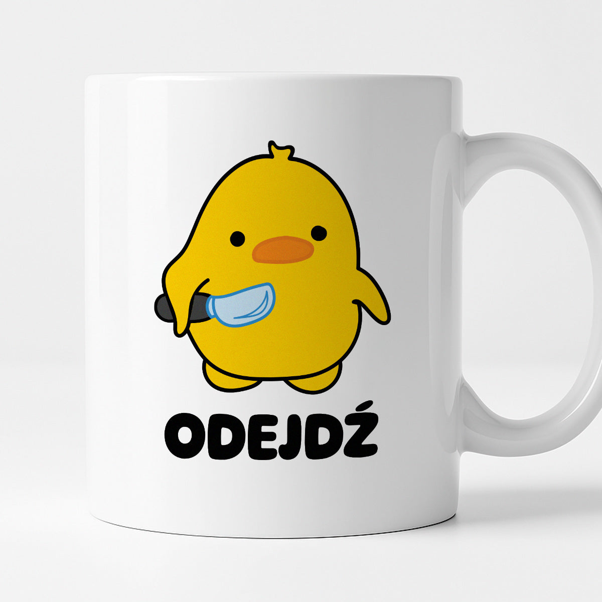 Kubek z nadrukiem - "Odejdź"