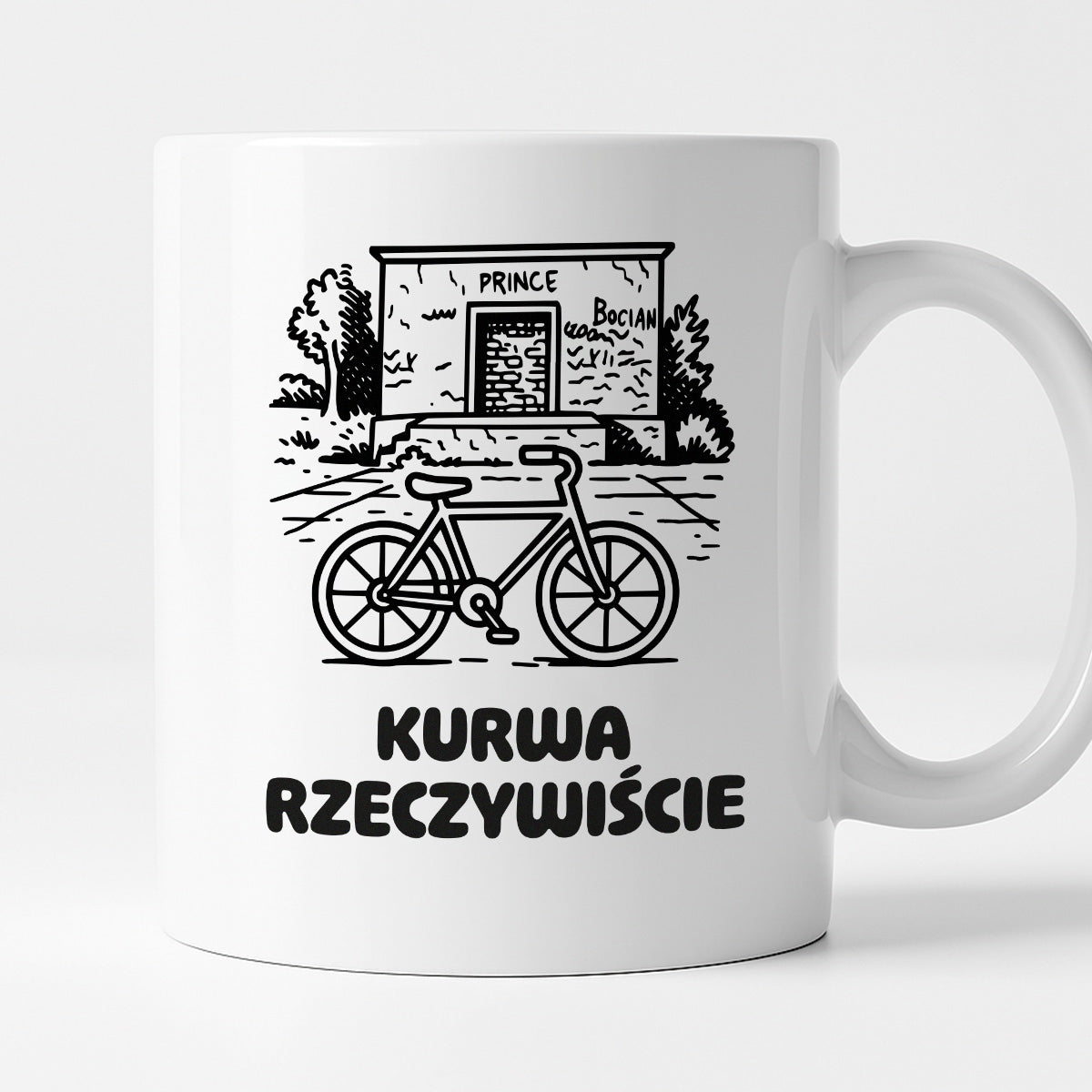 Kubek z nadrukiem - HITY POLSKIEGO INTERNETU - PAWEŁ JUMPER - "Kurwa rzeczywiście"