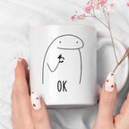 Kubek z nadrukiem "OK"