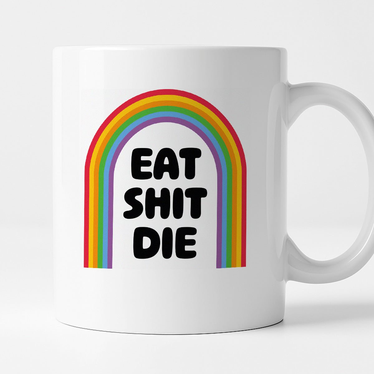 Kubek z nadrukiem "EAT SHIT DIE"
