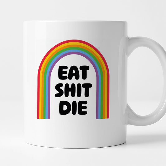 Kubek z nadrukiem "EAT SHIT DIE"
