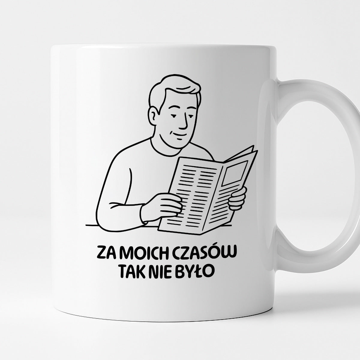 Kubek z nadrukiem "Za moich czasów tak nie było" - Cytaty TATY - DZIEŃ TATY