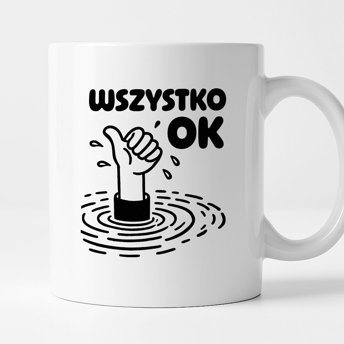 Kubek z nadrukiem - "Wszystko OK (prawie)"