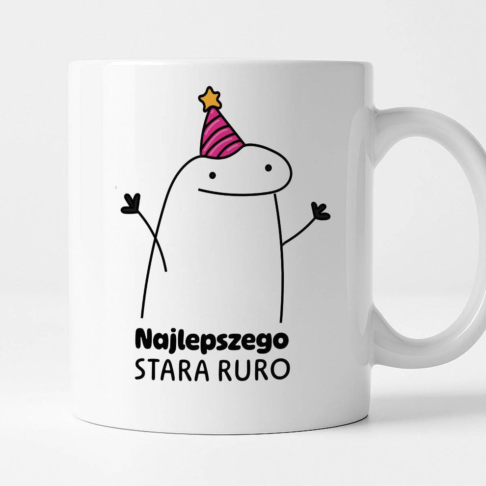 Kubek z nadrukiem - "Najlepszego stara ruro"