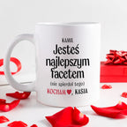 Kubek spersonalizowany z nadrukiem "Jesteś najlepszym facetem (nie spi