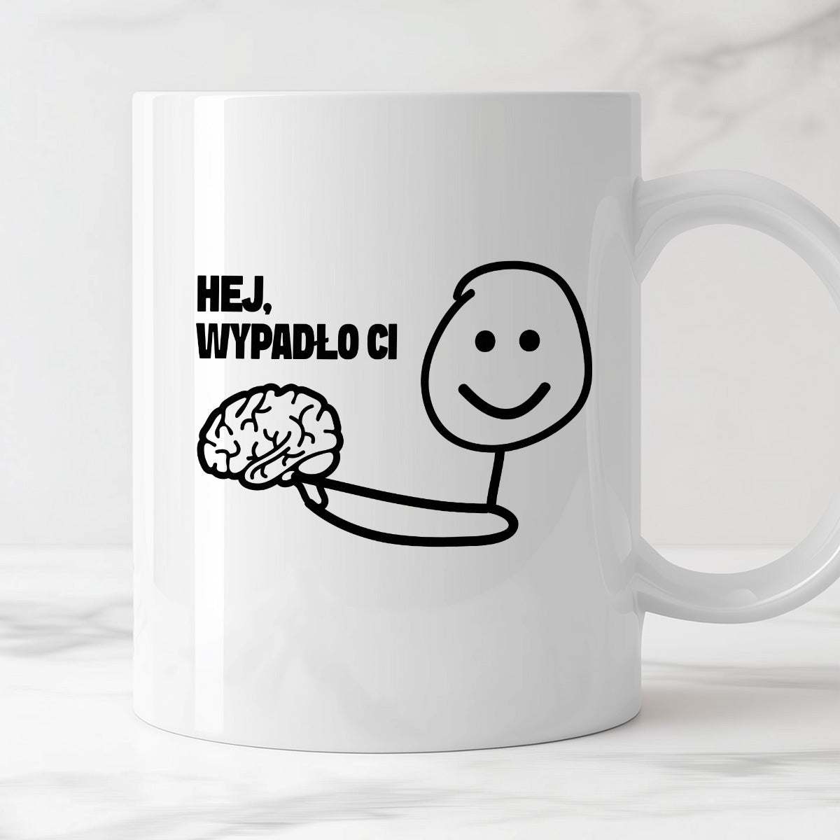 Kubek z nadrukiem "Hej, wypadło Ci"