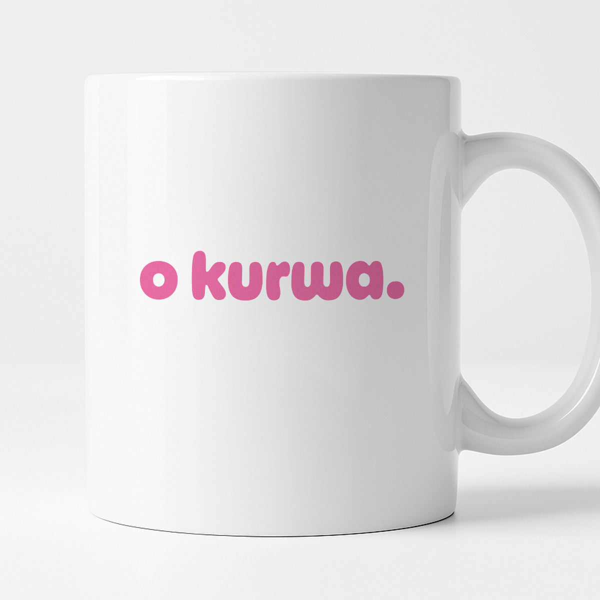 Kubek z nadrukiem "o kurwa" v2