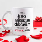 Kubek spersonalizowany z nadrukiem "Jesteś najlepszym chłopakiem (nie 
