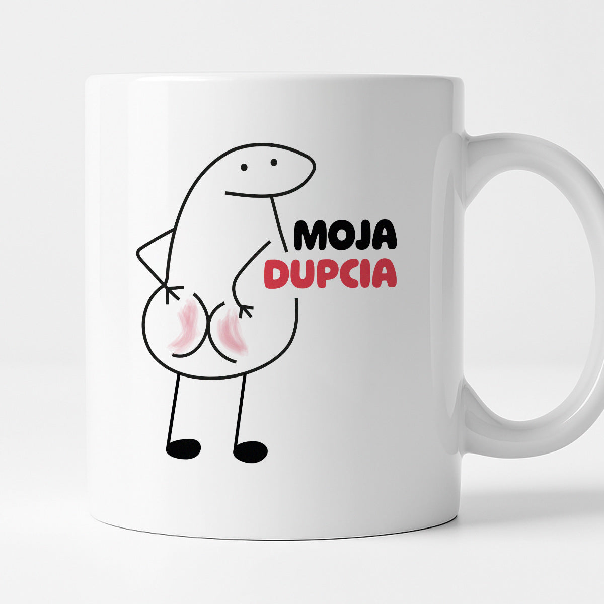 Kubek z nadrukiem "Moja dupcia"