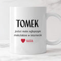 Kubek spersonalizowany z nadrukiem "Jesteś moim najlepszym znaleziskie