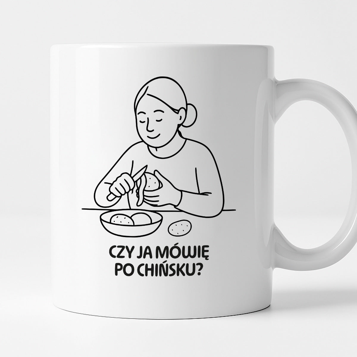 Kubek z nadrukiem "Czy ja mówię po chińsku?" - Cytaty MAMY - DZIEŃ MAMY