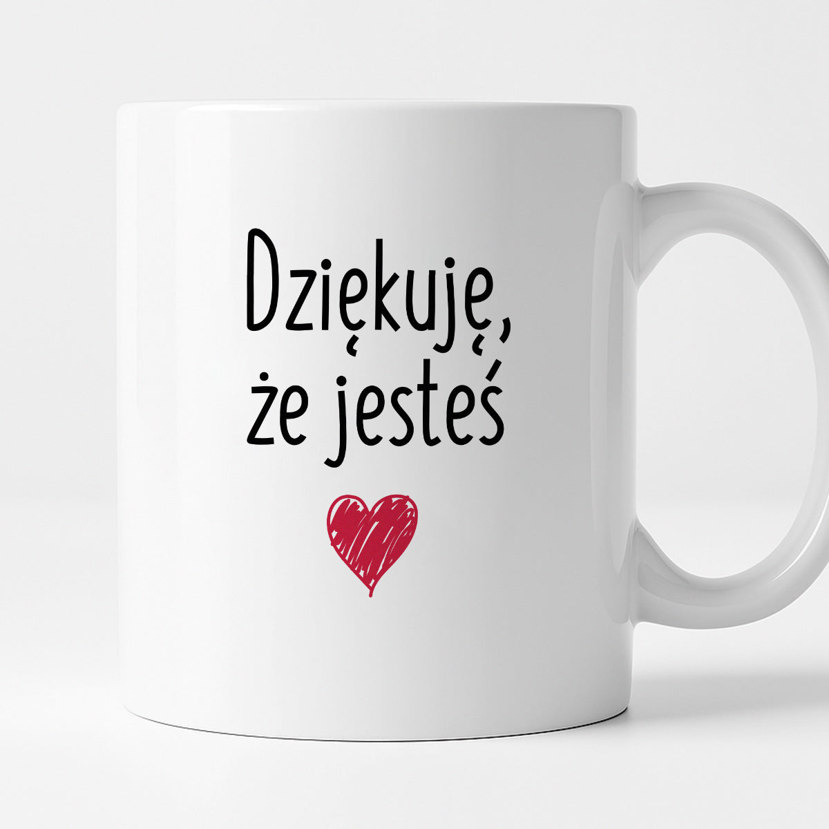 Kubek z nadrukiem "Dziękuję, że jesteś"