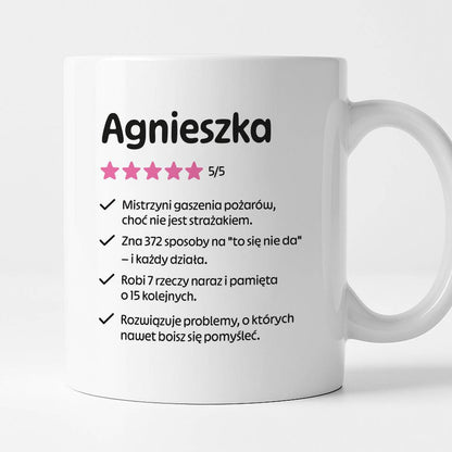 Kubek MISTRZYNI z imieniem