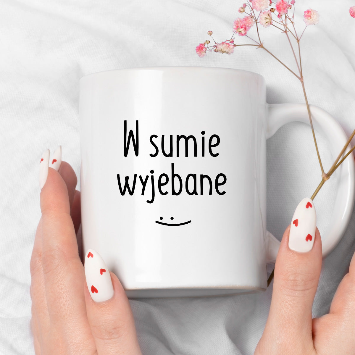 Kubek z nadrukiem "W sumie wyjebane"