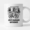 Kubek z nadrukiem - HITY POLSKIEGO INTERNETU - PAWEŁ JUMPER - "Jest kurwa wysoko"