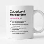 Kubek z nadrukiem "Zarządczyni tego burdelu"