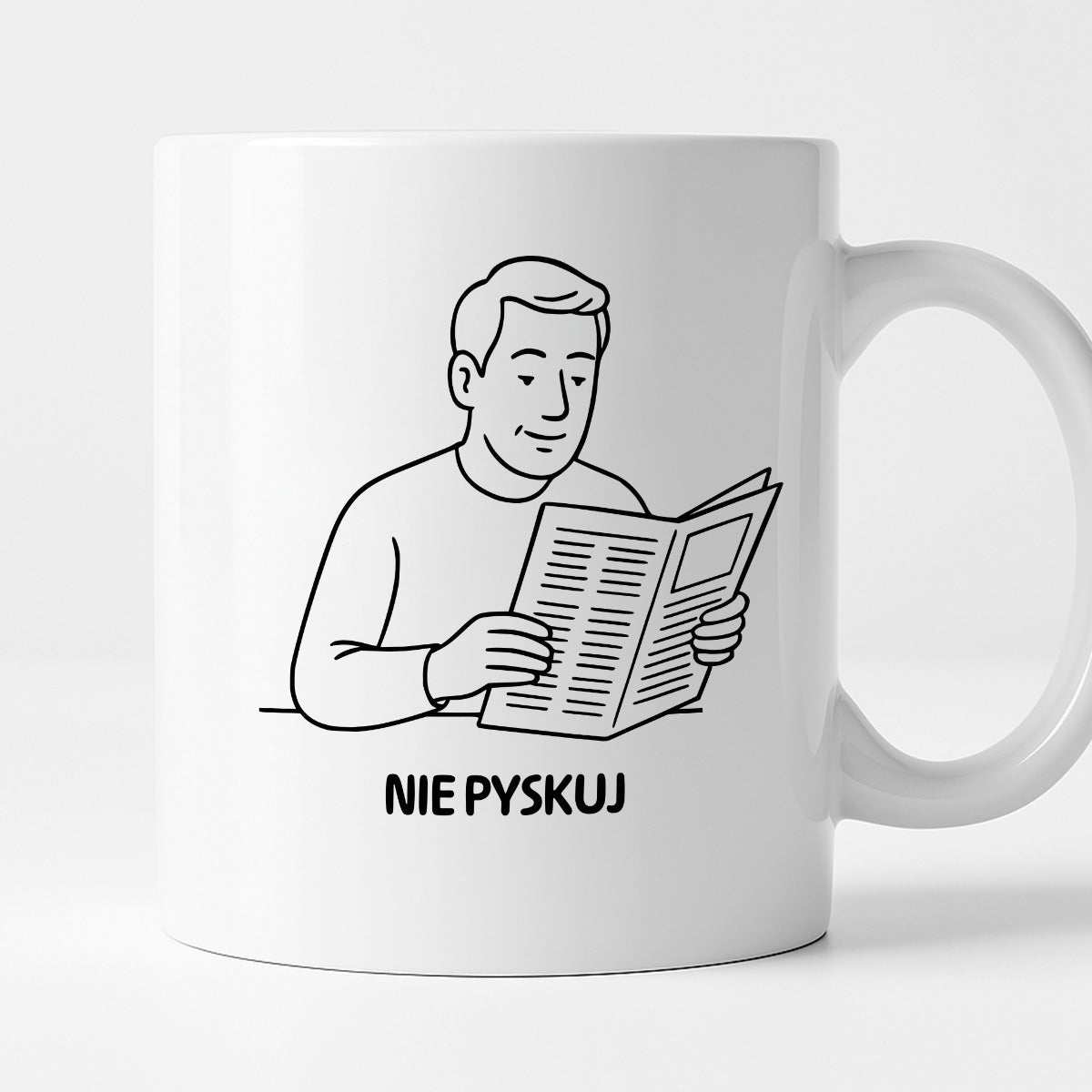Kubek z nadrukiem "Nie pyskuj" - Cytaty TATY - DZIEŃ TATY