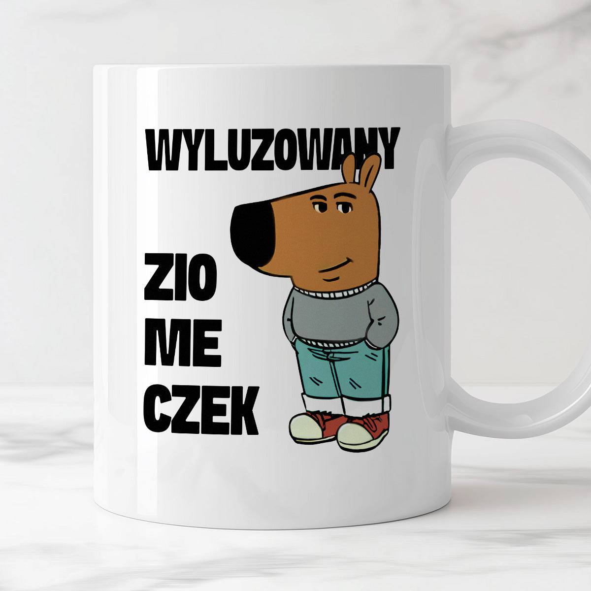 Kubek z nadrukiem "Wyluzowany ziomeczek"