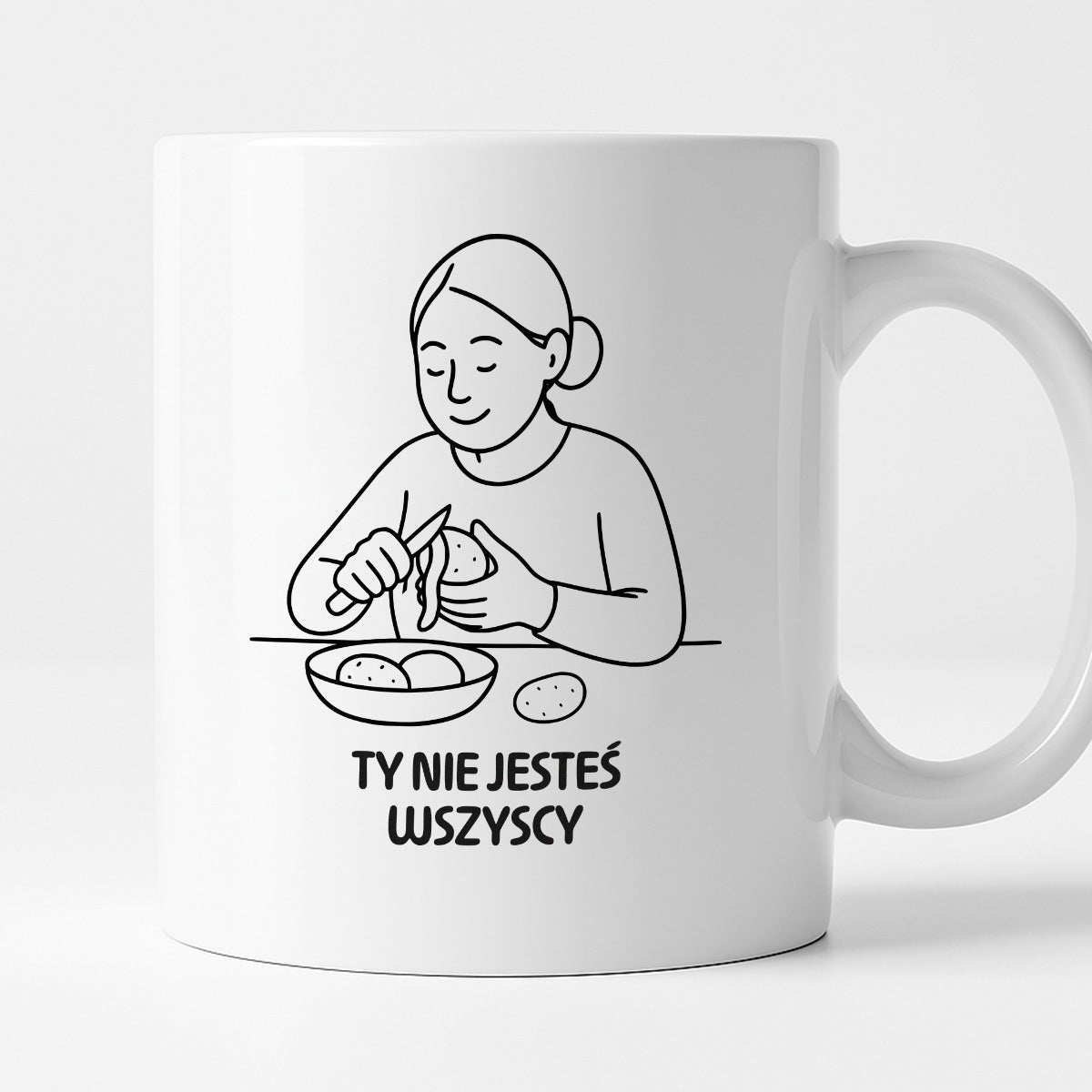 Kubek z nadrukiem "Ty nie jesteś wszyscy" - Cytaty MAMY - DZIEŃ MAMY