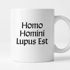 Kubek z nadrukiem "Homo Homini Lupus Est" v2