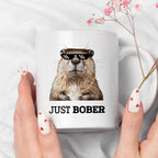 Kubek z nadrukiem "Just bober"