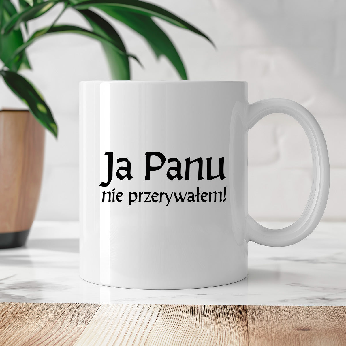 Kubek z nadrukiem "Ja Panu nie przerywałem!" v2