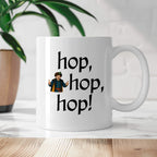 Kubek z nadrukiem "hop, hop, hop!" v2