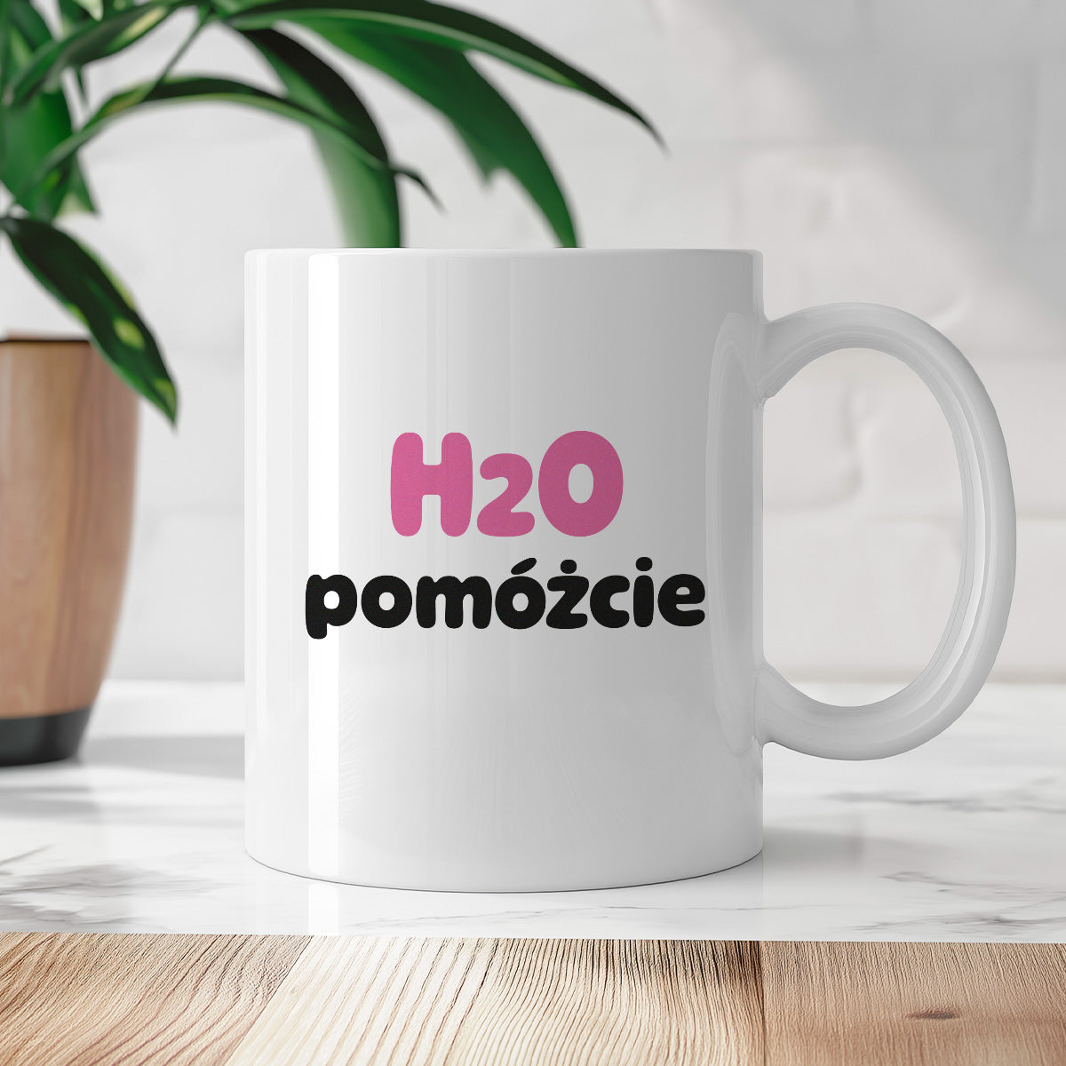 Kubek z nadrukiem - "H2O pomóżcie"