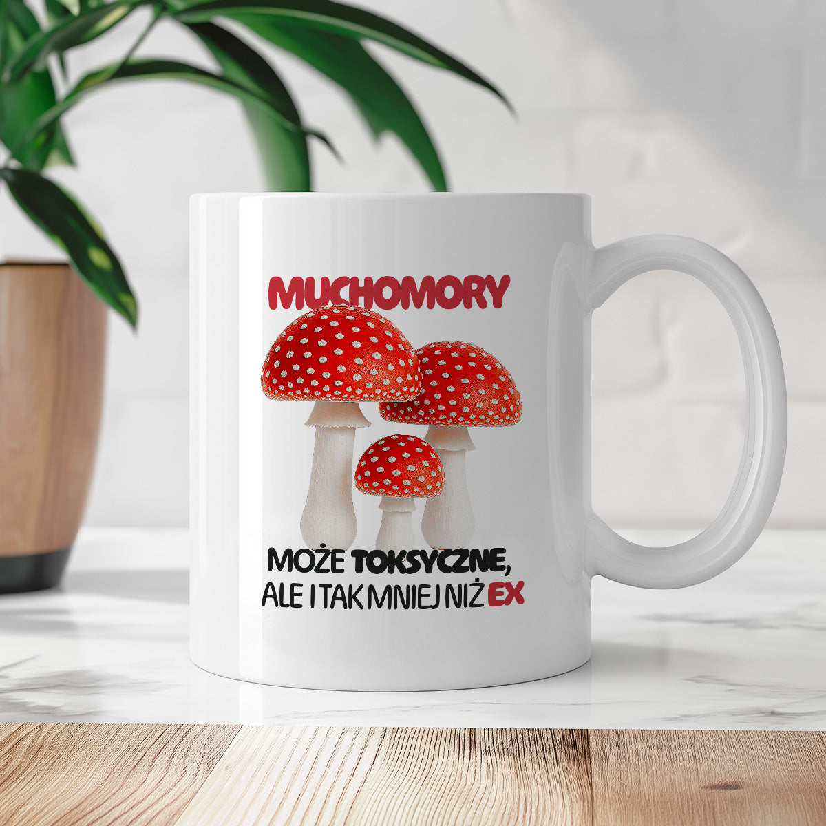 Kubek z nadrukiem "Muchomory"