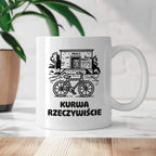Kubek z nadrukiem - HITY POLSKIEGO INTERNETU - PAWEŁ JUMPER - "Kurwa rzeczywiście"