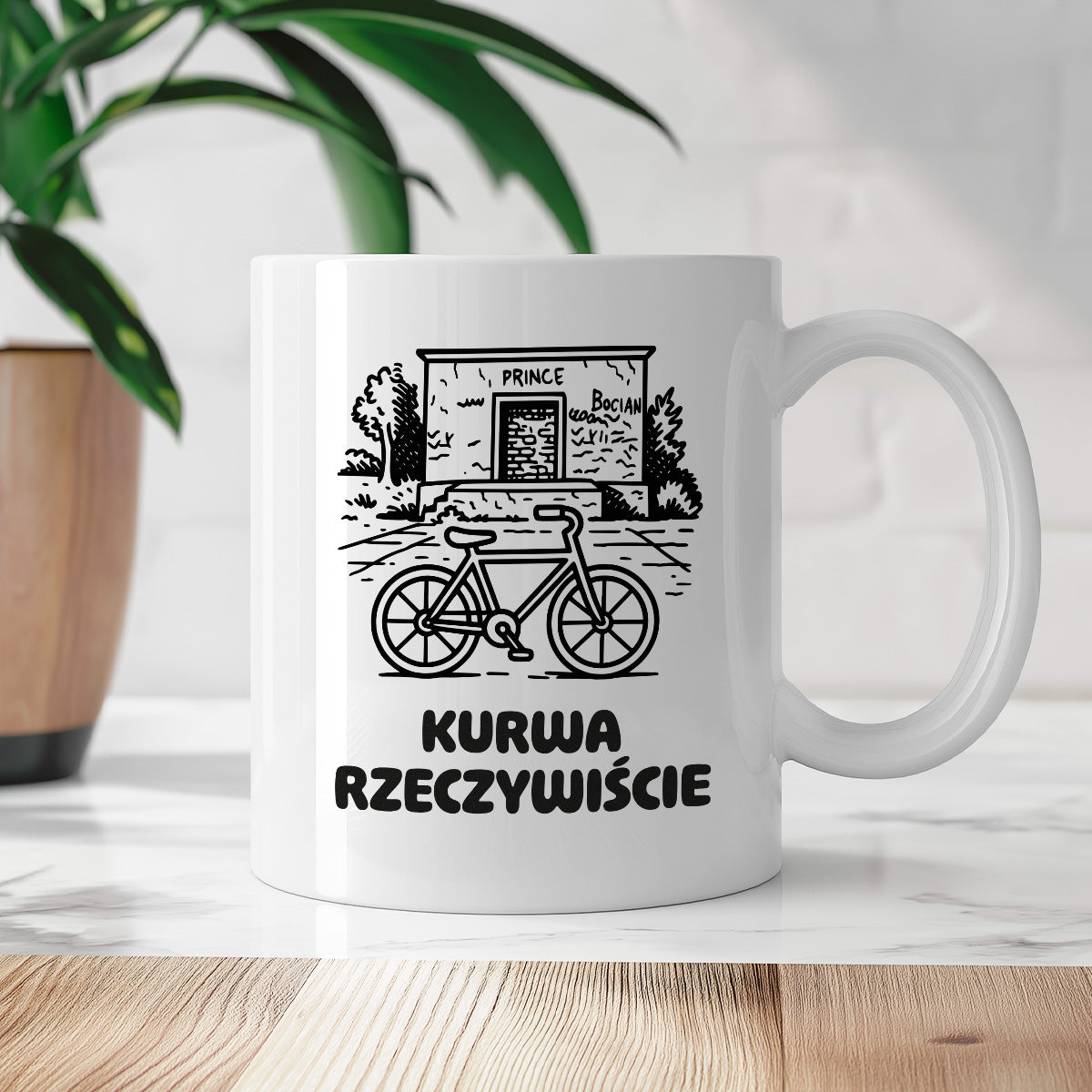 Kubek z nadrukiem - HITY POLSKIEGO INTERNETU - PAWEŁ JUMPER - "Kurwa rzeczywiście"