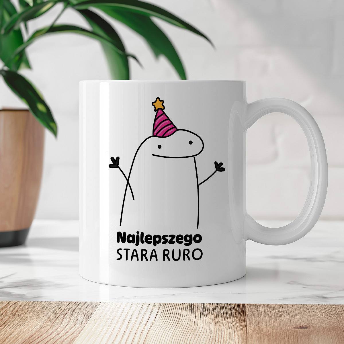 Kubek z nadrukiem - "Najlepszego stara ruro"