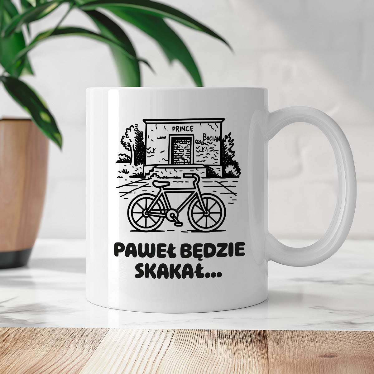 Kubek z nadrukiem - HITY POLSKIEGO INTERNETU - PAWEŁ JUMPER - "Paweł będzie skakał"