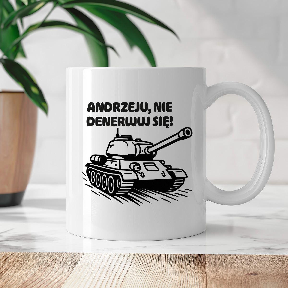 Kubek z nadrukiem - HITY POLSKIEGO INTERNETU - "Andrzeju, nie denerwuj się"